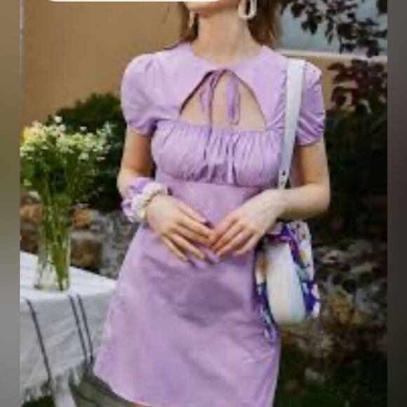 Urban outfitters Winnie tie front mini dress - Picture 3 of 10